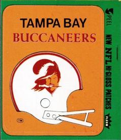 1977 Fleer Team Action - Stickers (Hi-Gloss Patches) #NNO Tampa Bay Buccaneers Helmet Front