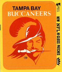 1977 Fleer Team Action - Stickers (Hi-Gloss Patches) #NNO Tampa Bay Buccaneers Logo Front