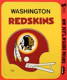 1977 Fleer Team Action - Stickers (Hi-Gloss Patches) #NNO Washington Redskins Helmet Front