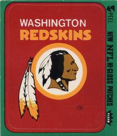 1977 Fleer Team Action - Stickers (Hi-Gloss Patches) #NNO Washington Redskins Logo Front