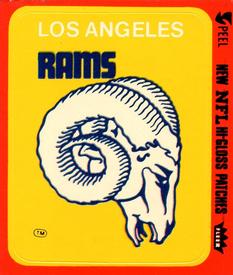 1978 Fleer Team Action - Stickers (Hi-Gloss Patches) #NNO Los Angeles Rams Logo Front