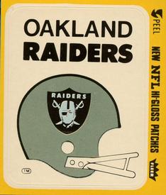 1978 Fleer Team Action - Stickers (Hi-Gloss Patches) #NNO Oakland Raiders Helmet Front