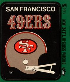 1978 Fleer Team Action - Stickers (Hi-Gloss Patches) #NNO San Francisco 49ers Helmet Front