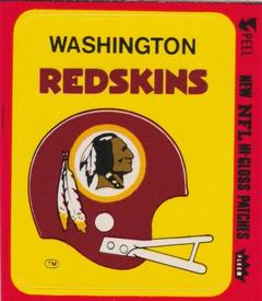 1978 Fleer Team Action - Stickers (Hi-Gloss Patches) #NNO Washington Redskins Helmet Front
