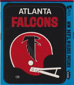 1978 Fleer Team Action - Stickers (Hi-Gloss Patches) #NNO Atlanta Falcons Helmet Front