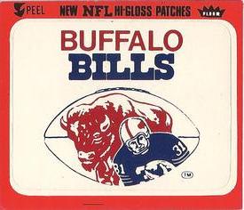 1978 Fleer Team Action - Stickers (Hi-Gloss Patches) #NNO Buffalo Bills Logo Front