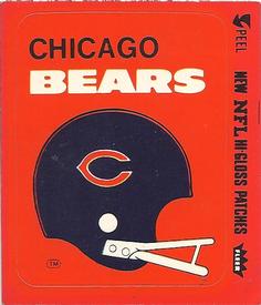 1978 Fleer Team Action - Stickers (Hi-Gloss Patches) #NNO Chicago Bears Helmet Front