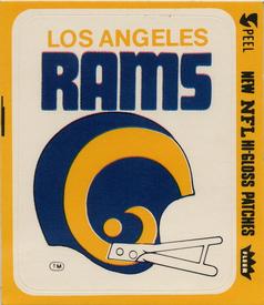1978 Fleer Team Action - Stickers (Hi-Gloss Patches) #NNO Los Angeles Rams Helmet Front