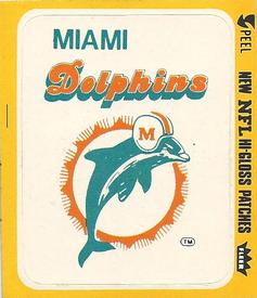 1978 Fleer Team Action - Stickers (Hi-Gloss Patches) #NNO Miami Dolphins Logo Front