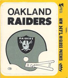 1978 Fleer Team Action - Stickers (Hi-Gloss Patches) #NNO Oakland Raiders Helmet Front