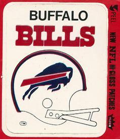 1979 Fleer Team Action - Stickers (Hi-Gloss Patches) #NNO Buffalo Bills Helmet Front