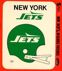 1979 Fleer Team Action - Stickers (Hi-Gloss Patches) #NNO New York Jets Helmet Front