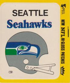 1979 Fleer Team Action - Stickers (Hi-Gloss Patches) #NNO Seattle Seahawks Helmet Front