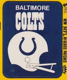 1979 Fleer Team Action - Stickers (Hi-Gloss Patches) #NNO Baltimore Colts Helmet Front