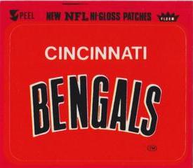 1979 Fleer Team Action - Stickers (Hi-Gloss Patches) #NNO Cincinnati Bengals Logo Front