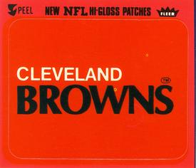 1979 Fleer Team Action - Stickers (Hi-Gloss Patches) #NNO Cleveland Browns Logo Front