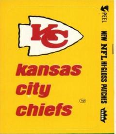 1979 Fleer Team Action - Stickers (Hi-Gloss Patches) #NNO Kansas City Chiefs Logo Front
