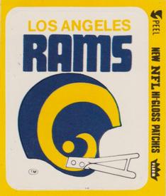 1979 Fleer Team Action - Stickers (Hi-Gloss Patches) #NNO Los Angeles Rams Helmet Front