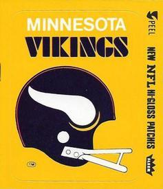 1979 Fleer Team Action - Stickers (Hi-Gloss Patches) #NNO Minnesota Vikings Helmet Front