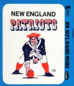 1979 Fleer Team Action - Stickers (Hi-Gloss Patches) #NNO New England Patriots Logo Front