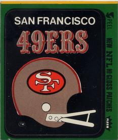 1979 Fleer Team Action - Stickers (Hi-Gloss Patches) #NNO San Francisco 49ers Helmet Front