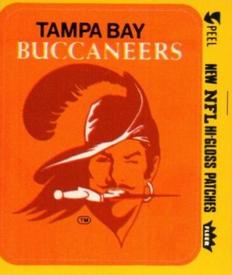 1979 Fleer Team Action - Stickers (Hi-Gloss Patches) #NNO Tampa Bay Buccaneers Logo Front