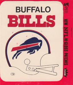1980 Fleer Team Action - Stickers (Hi-Gloss Patches) #NNO Buffalo Bills Helmet Front