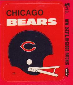 1980 Fleer Team Action - Stickers (Hi-Gloss Patches) #NNO Chicago Bears Helmet Front