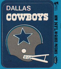 1980 Fleer Team Action - Stickers (Hi-Gloss Patches) #NNO Dallas Cowboys Helmet Front