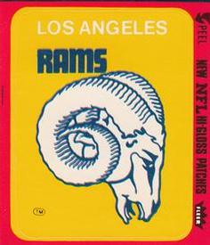 1980 Fleer Team Action - Stickers (Hi-Gloss Patches) #NNO Los Angeles Rams Logo Front