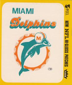 1980 Fleer Team Action - Stickers (Hi-Gloss Patches) #NNO Miami Dolphins Logo Front