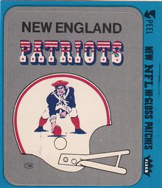 1980 Fleer Team Action - Stickers (Hi-Gloss Patches) #NNO New England Patriots Helmet Front