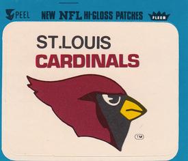 1980 Fleer Team Action - Stickers (Hi-Gloss Patches) #NNO St. Louis Cardinals Logo Front