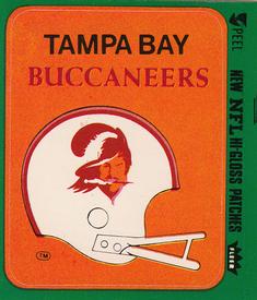 1980 Fleer Team Action - Stickers (Hi-Gloss Patches) #NNO Tampa Bay Buccaneers Helmet Front