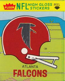 1981 Fleer Team Action - High-Gloss Stickers #NNO Atlanta Falcons Helmet Front