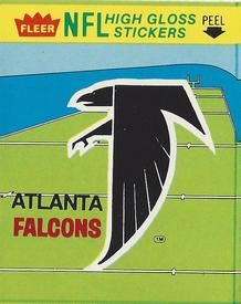 1981 Fleer Team Action - High-Gloss Stickers #NNO Atlanta Falcons Logo Front
