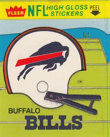 1981 Fleer Team Action - High-Gloss Stickers #NNO Buffalo Bills Helmet Front