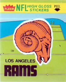 1981 Fleer Team Action - High-Gloss Stickers #NNO Los Angeles Rams Logo Front