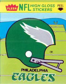 1981 Fleer Team Action - High-Gloss Stickers #NNO Philadelphia Eagles Helmet Front