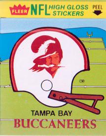 1981 Fleer Team Action - High-Gloss Stickers #NNO Tampa Bay Buccaneers Helmet Front