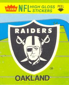 1981 Fleer Team Action - High-Gloss Stickers #NNO Oakland Raiders Logo Front