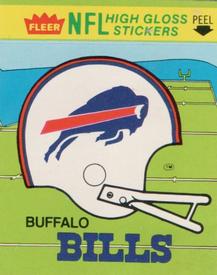 1981 Fleer Team Action - High-Gloss Stickers #NNO Buffalo Bills Helmet Front