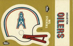1982 Fleer Team Action - Stickers #NNO Houston Oilers Helmet Front