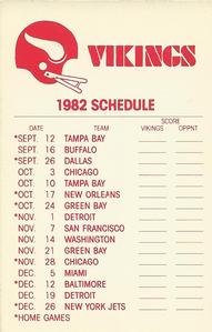 1982 Fleer Team Action - Stickers #NNO Minnesota Vikings Helmet Back
