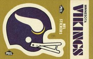 1982 Fleer Team Action - Stickers #NNO Minnesota Vikings Helmet Front