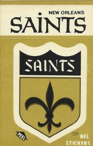1982 Fleer Team Action - Stickers #NNO New Orleans Saints Logo Front