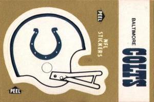 1982 Fleer Team Action - Stickers #NNO Baltimore Colts Helmet Front