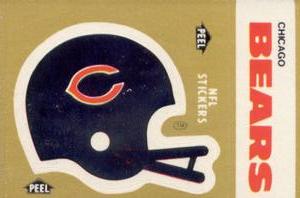 1982 Fleer Team Action - Stickers #NNO Chicago Bears Helmet Front
