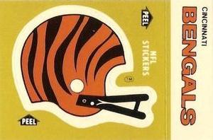 1982 Fleer Team Action - Stickers #NNO Cincinnati Bengals Helmet Front