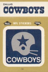 1982 Fleer Team Action - Stickers #NNO Dallas Cowboys Logo Front
